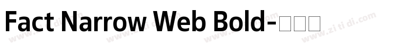 Fact Narrow Web Bold字体转换